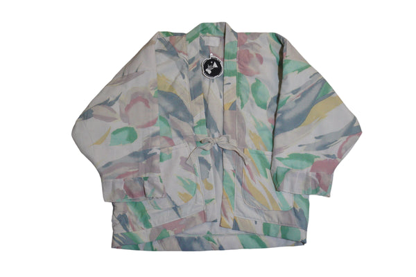 Handmade OOAK Pastel Floral Hapi Coat