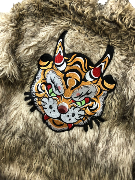 Embellished Vintage Fur Jacket