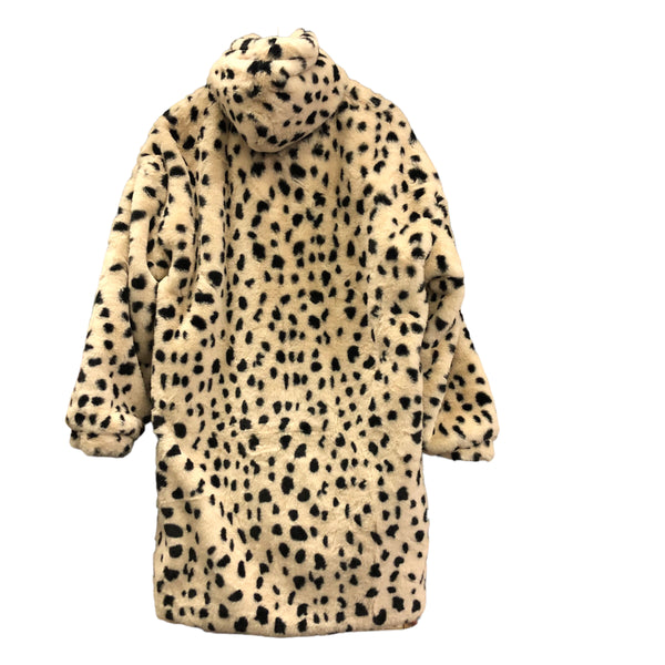 BACK IN STOCK Dalmation Faux Fur Hooded Jacket