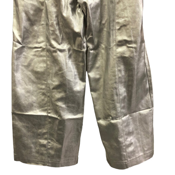 Silver Metallic Cargo Pant