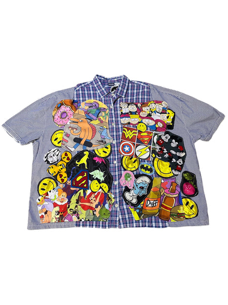 Hand Upcycled shirt by Zealot