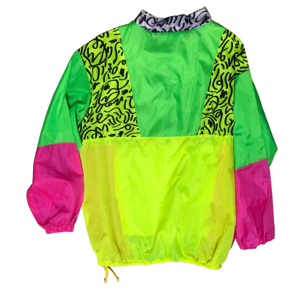 Neon Colorblock Nylon Jacket by Pattern Nation