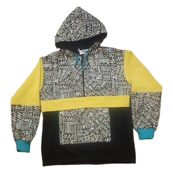 Hand Patchwork OOAK Hoodie by Pattern Nation