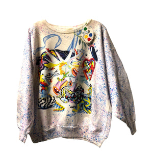 OOAK Splatter Sweater by Dang Olson x Blim
