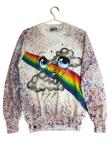 Rainbow Face Splatter Sweater by Blim x Jam Jams