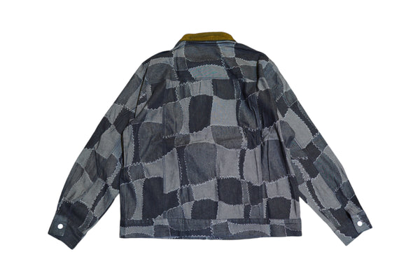 Blue checker Denim Jacket