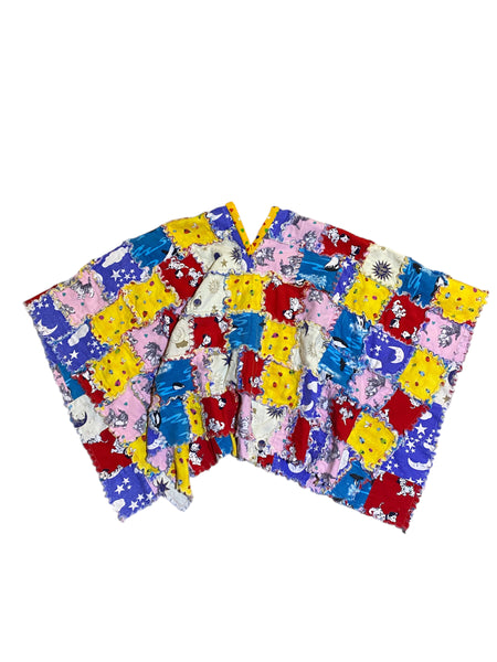 Blim Upcycled Quilted Kidcore Poncho
