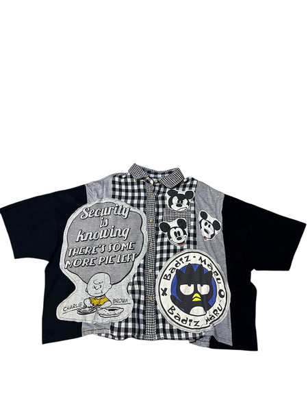 Hand Upcycled button up by Zealot