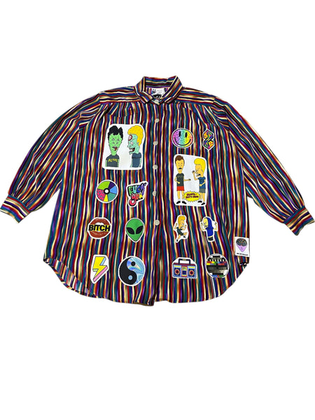 Hand Upcycled shirt by Zealot