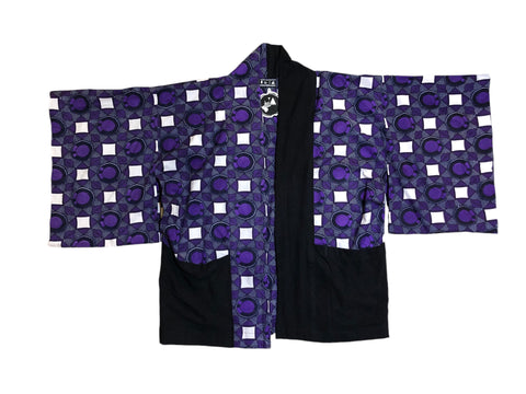 Few of a Kind Handmade Purple Print Haori by Blim