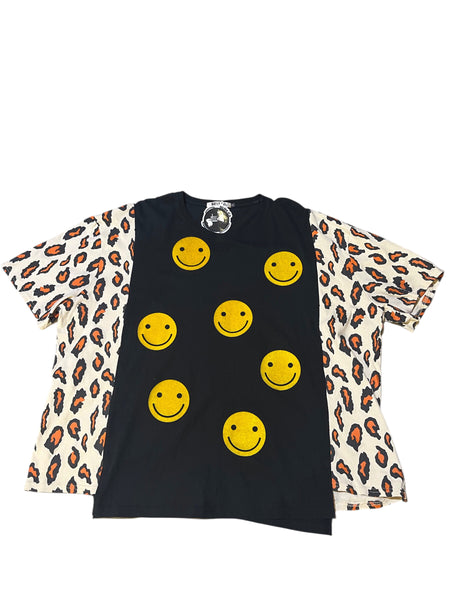 Hand Upcycled Smiley Triple T by Zealot