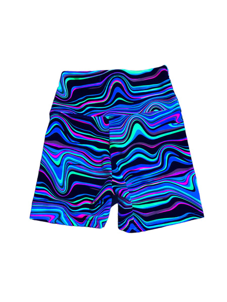 Blim Neon Printed Booty Shorts