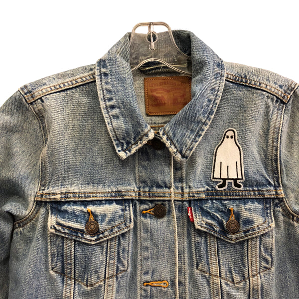 Scare Bear OOAK Vintage Denim Jacket by Blim x Puppyteeth