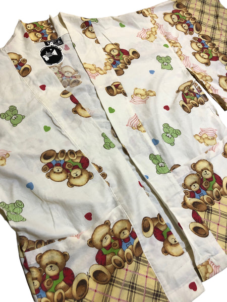 One of a Kind Handmade Plaid Teddy Haori by Blim