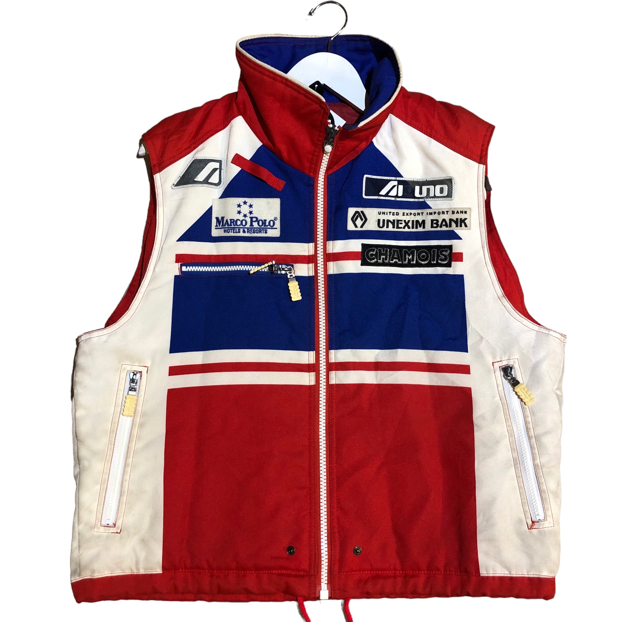 Vintage Red Blue Mizuno Racing Vest