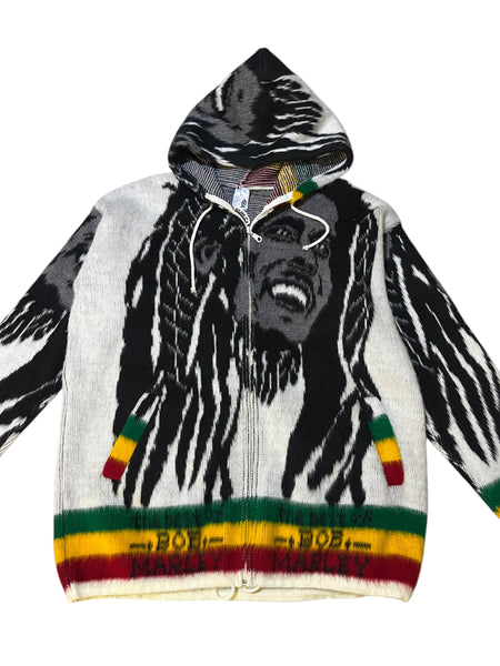 Rare Vintage Bob Marley Fleece Knit Jacket