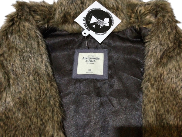 Embellished witchy cat faux fur vest