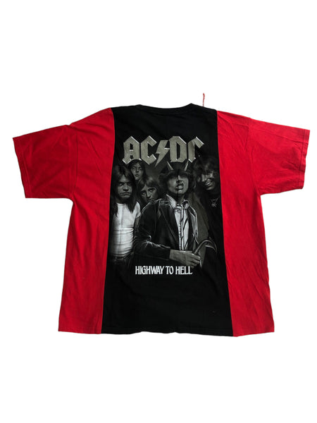 Hand Upcycled ACDC Shirt by Zealot