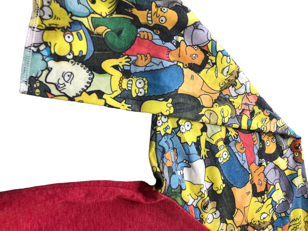 Hand Embellished Simpsons Upcycled dress by Zealot