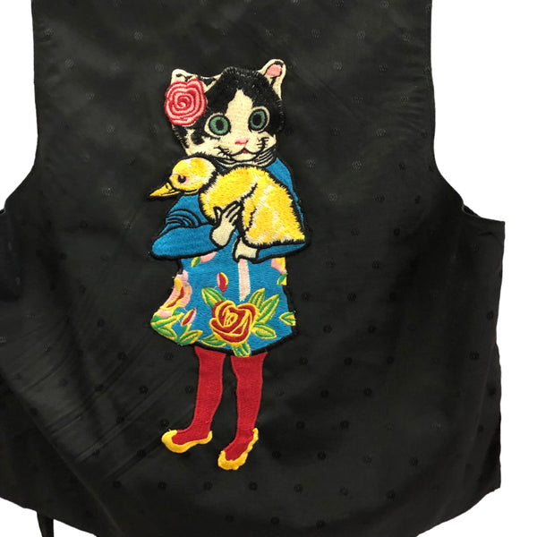 Cat Duck Tapestry Vest