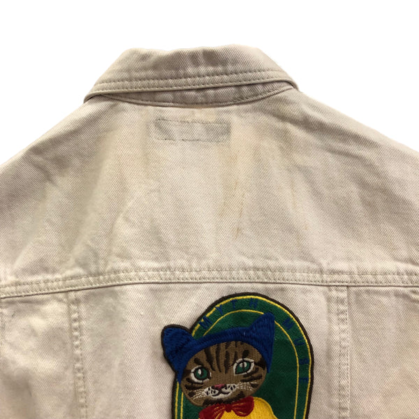 Blim Mushroom Cat Vintage Denim Vest