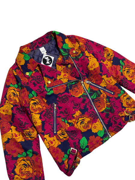 Embellished Vintage Cat Duck Rose Jacket