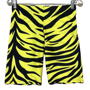 Yellow Tiger Print Shorts by King of Hearts