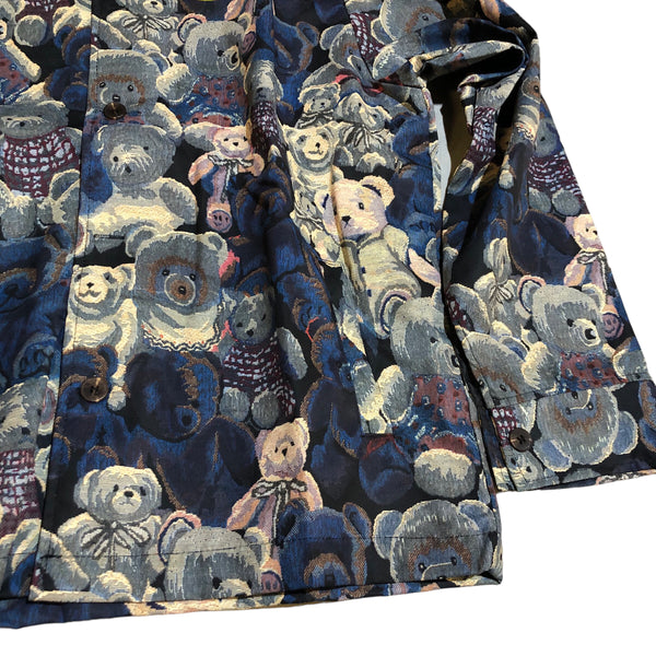 Teddy Bear Tapestry Print Jacket