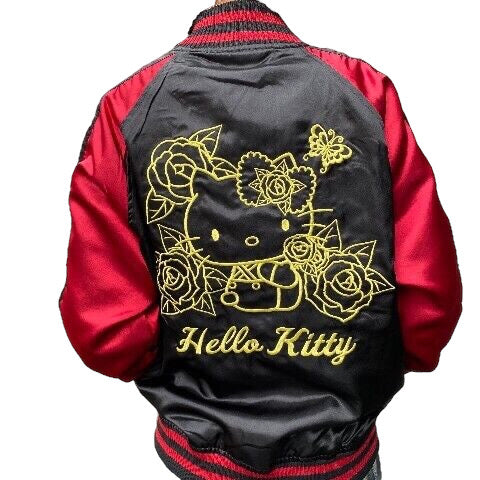 Hello Kitty Embroidered Reversible Sukajan