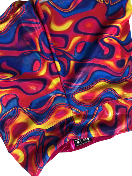 Blim Neon Printed Booty Shorts