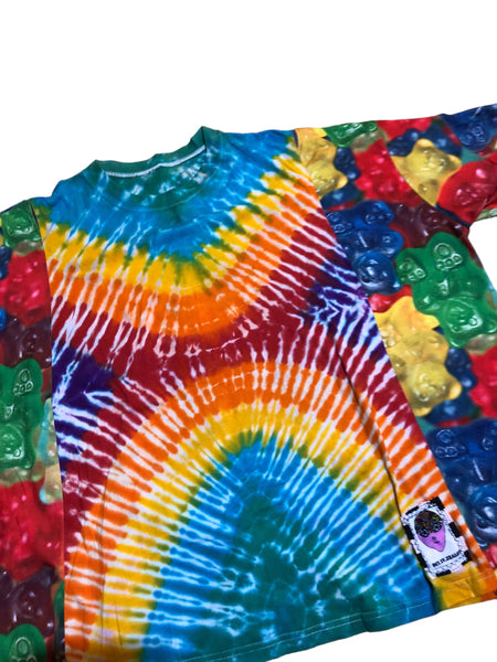 OOAK Upcycled Gummy Bear Tie Dye Shirt by Zealot