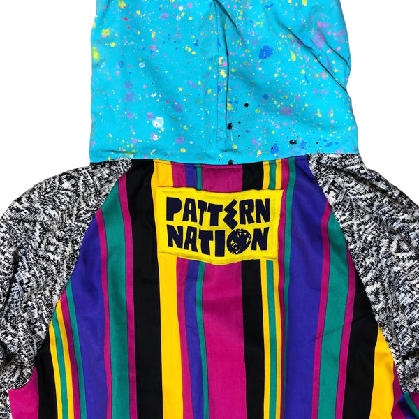 Hand Patchwork OOAK Hoodie by Pattern Nation x Blim