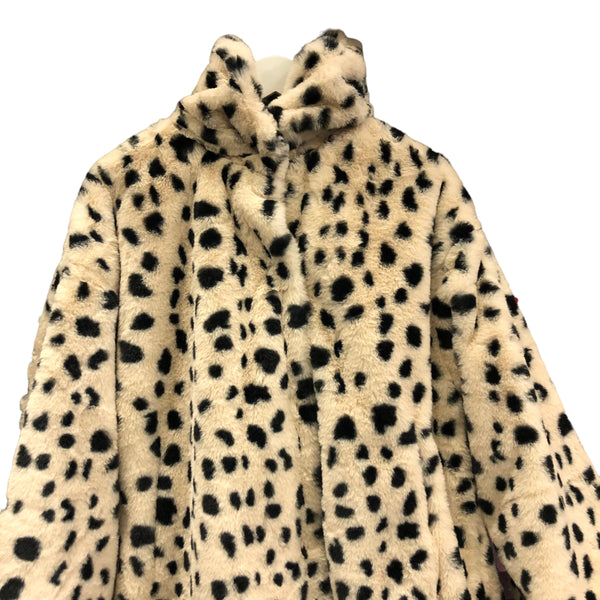 BACK IN STOCK Dalmation Faux Fur Hooded Jacket