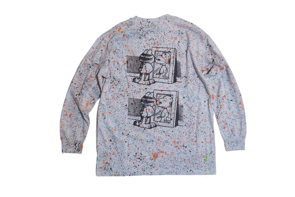 Garfield Truckin Splatter Long Sleeve T by Blim
