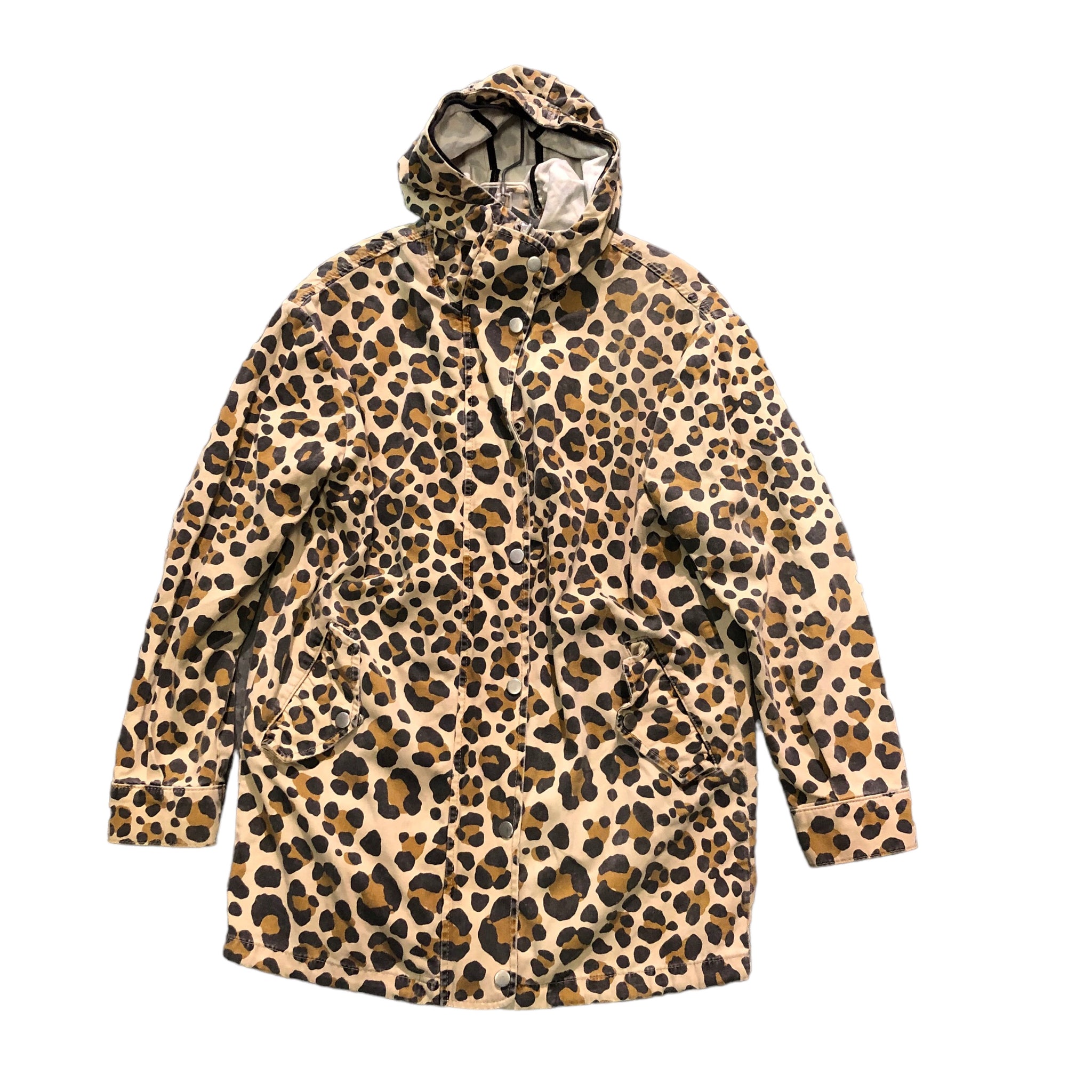 Vintage Leopard Print Hoody Jacket