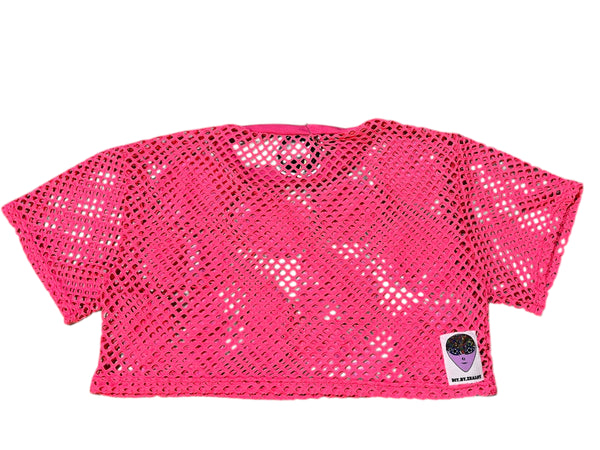 Hand Upcycled mesh Shirt by Zealot