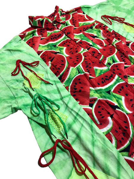 Hand Upcycled watermelon Shirt by Zealot