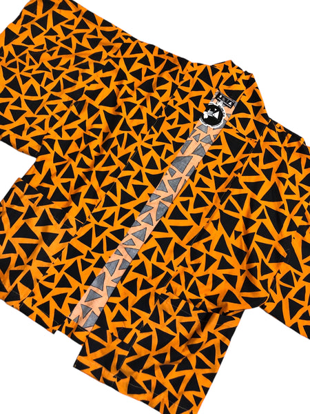 Few of a Kind Handmade Orange Black Haori by Blim