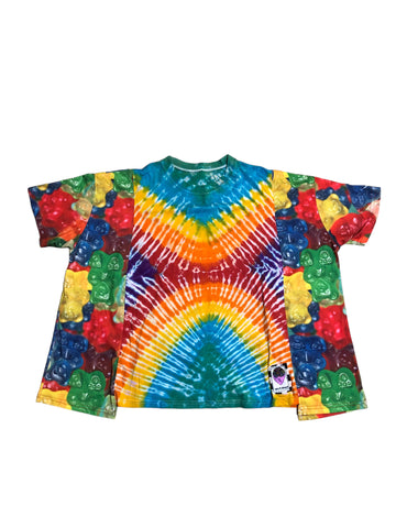 OOAK Upcycled Gummy Bear Tie Dye Shirt by Zealot