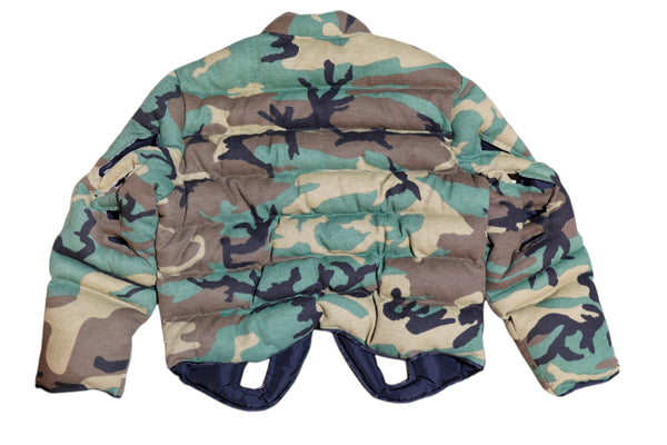 Camo Skeleton Puffer Jacket