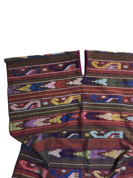 Blim Upcycled Woven Boho Poncho