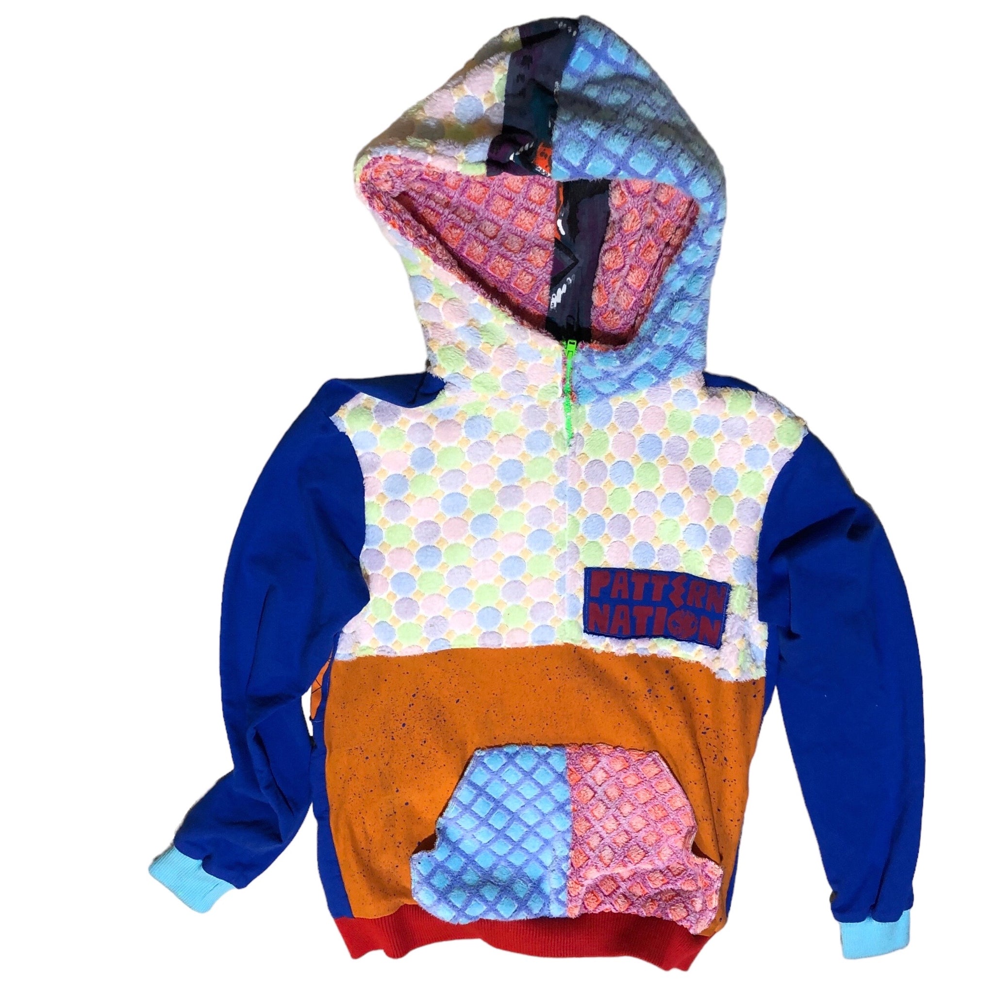 Hand Patchwork OOAK Hoodie by Pattern Nation