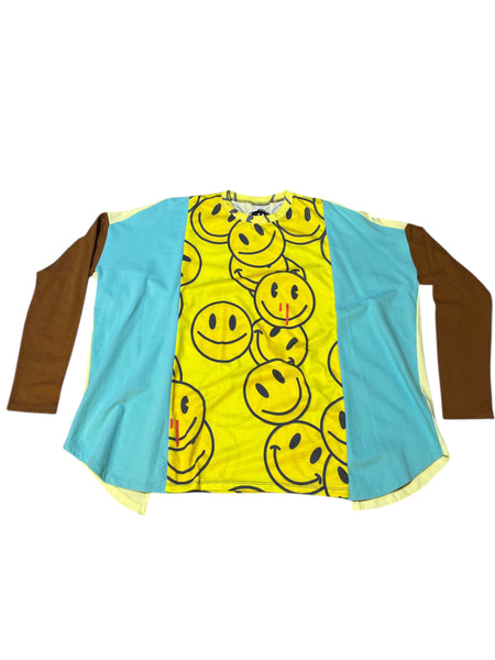 Hand Upcycled Smiley Triple T by Zealot