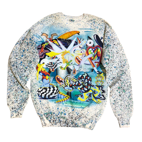 OOAK Splatter Sweater by Dang Olson x Blim