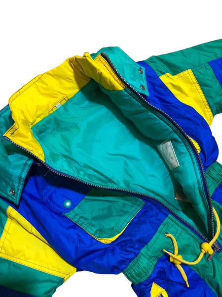 Vintage Royal Blue Teal Snow suit from Japan