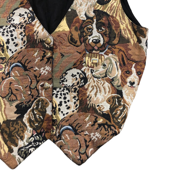 Vintage Dog Tapestry Vest