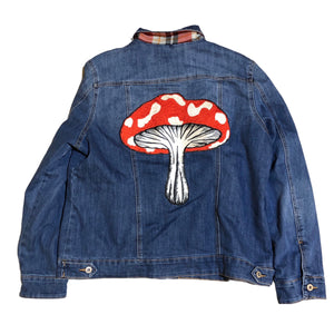 Embellished Mushroom Denim Jacket
