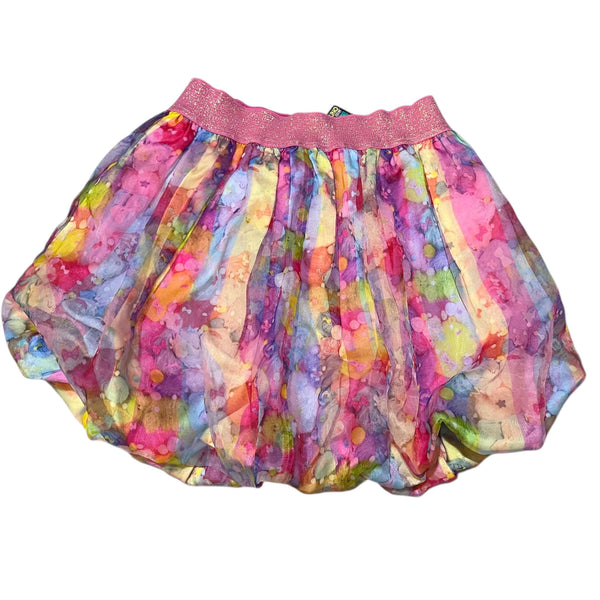 Harajuku Style Pink Floral Skirt by 6% Dokidoki
