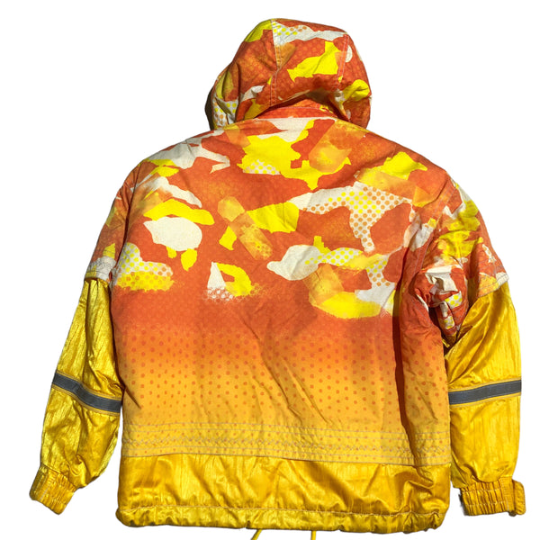 Abstract Design Vintage Hooded Jacket by ASICS