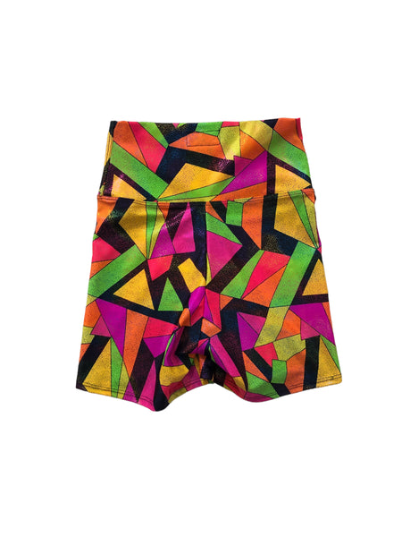 Blim Neon Printed Booty Shorts